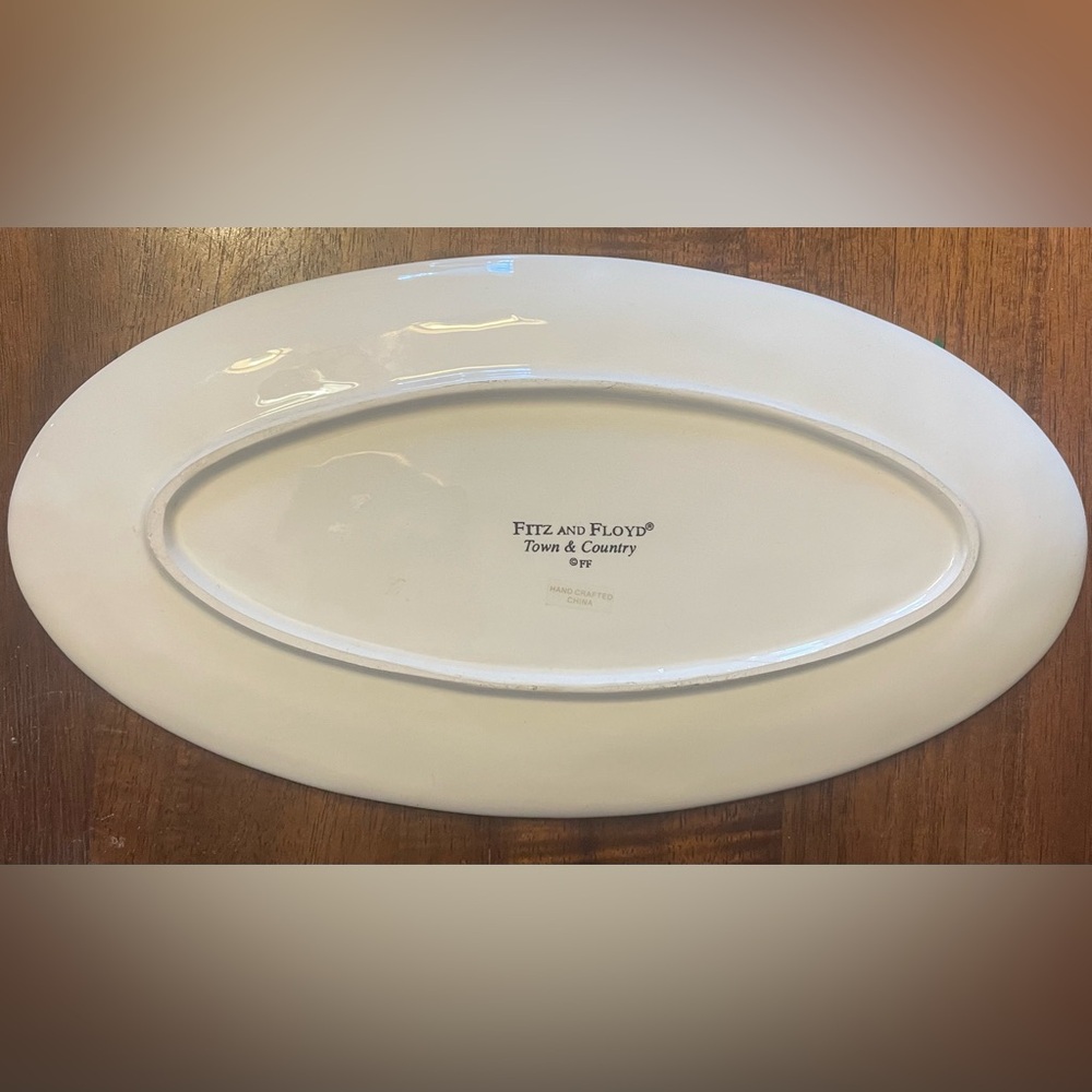 Fitz and Floyd Bless This House Town and Country Oval Plate - Picture 3 of 4